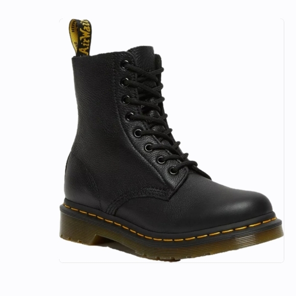 Dr. Martens Black Leather Boots - Picture 1 of 7